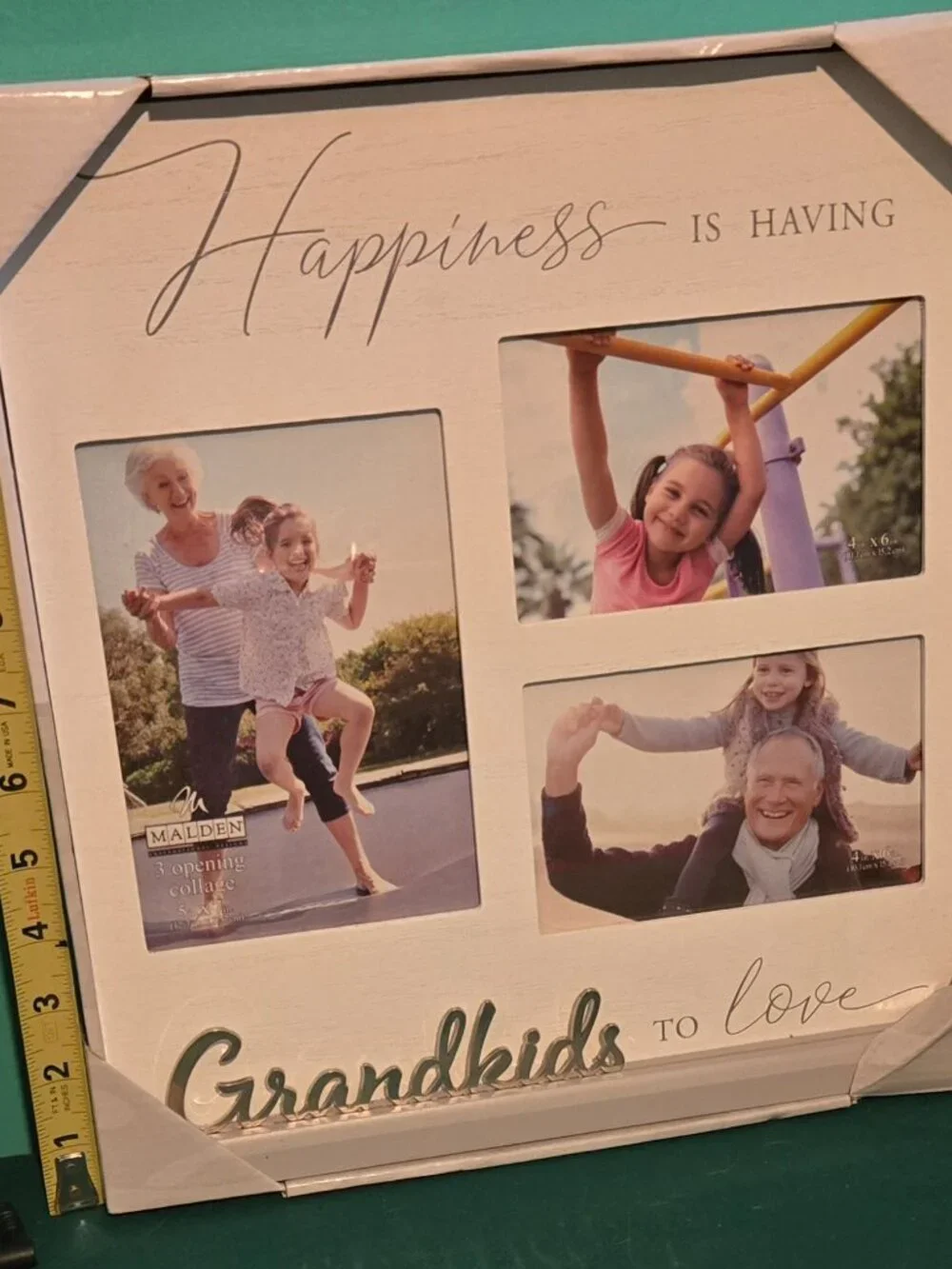 Malden 3 Opening Frame Happiness is Having Grandkids to Love (1) 5x7 and (2) 4X6